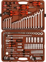OMT141S Набор инструмента универсальный 1/4", 3/8" и 1/2"DR, 141 предмет 104450