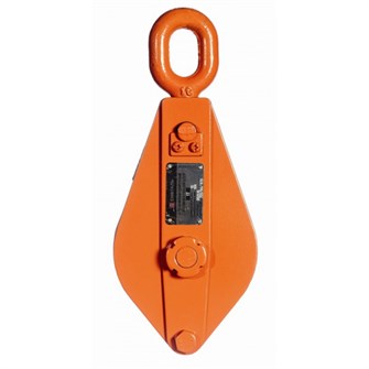 Блок шкивовый однорольный с проушиной и откидной щекой 3,2 т, D каната 12 - 15 мм, СибТаль 17365