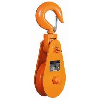 Блок шкивовый однорольный с крюком 20 т, D каната 28 - 30 мм LH, СибТаль 17374