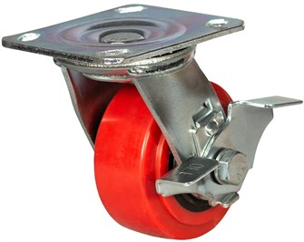 Колесо большегрузное поворотное  с тормозом 100 мм - SCpnb 42 17880