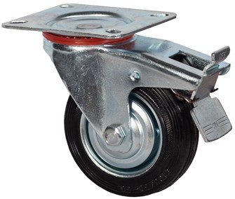 Колесо промышленное поворотное с тормозом 75 мм - SCb 93 17920