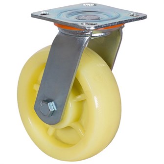 Колесо большегрузное, нейлоновое, поворотное, с площадкой, с шарикоподшипником 150 мм (Scdn 63) 21887