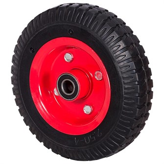 Колесо литое c протекторной резиной 2.50-4, д.200 мм, ось 16 мм (PP 200) 21910