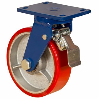 Колесо большегрузное поворотное  с тормозом 75 мм - SCpb 93 22070