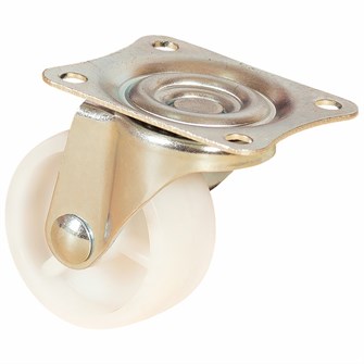 Колесо мебельное полипропиленовое с площадкой, поворотное 50 мм - SCPP 25 22306