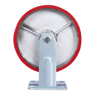 Большегрузное колесо с полиуретановой шинкой С-4102-DUS (4107)не поворотное, без тормоза, г/п 1100кг 283