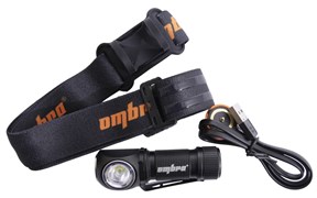 A90066 Фонарь светодиодный аккумуляторный, налобный, со световым пучком 350 Лм 1025508243