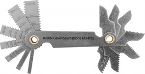 PG14SC Набор резьбовых шаблонов комбинированных для наружных и внутренних резьб, 14 предметов 342064212