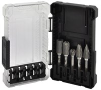 TRRB060605-2S Набор борфрез твердосплавных, тип B, C, D, F, G, 6 мм, двойная насечка, в кейсе, 5 предметов 1217582134