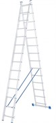 Лестница 2-х секционная алюминиевая 2*14 1013302