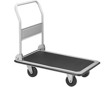 Тележка платформенная 800 кг TOR PH800 (1100х650) со складной ручкой (пластиковые колеса 125 мм) 1024685