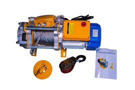 Лебедка электрическая  300/600кг  40/20м с канатом 220В алюминиевый корпус TOR KCD (TSA) 1023995