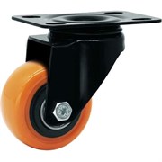 Колесо мебельное поворотное SCZ 25 50 мм (оранжевый) 1027252