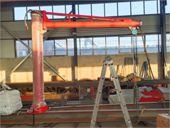 Кран консольный поворотный ручной TOR PSJ35050 500 кг, высота 3 м, стрела 5 м 1050600