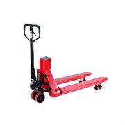 Тележка гидравлическая с весами на пальчиковых батарейках 2500 кг 1150 мм полиуретановые колеса TOR CBY-CW2-AA 1050610