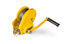 Лебедка ручная барабанная  с тросом  810кг  20м стальной корпус TOR BHW 113055