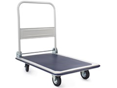 Тележка платформенная 150 кг TOR PH150 (740х480) со складной ручкой (резиновые колеса 100 мм) 1004024