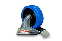 Колесо поворотное резина SRCLb 63 160 мм с тормозом (F) 1024397