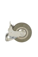 Колесо аппаратное поворотное SChgb 55 120 мм под болт с тормозом (F) 1023614