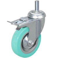 Колесо аппаратное поворотное SCtgb 93 75 мм с болтом и тормозом (N) 1039559