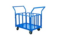 Тележка платформенная TOR ТП-Б (700х1200) с бортами и двумя ручками (колеса 160 мм) 1046339