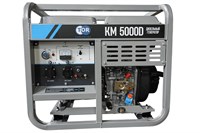 Генератор дизельный 5,0 кВт 220В с электростартером и колесами TOR KM5000D 1049613