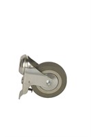 Колесо аппаратное поворотное SChgb 42 100 мм под болт с тормозом (N) 1050686