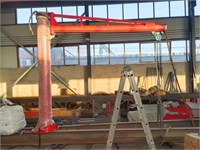 Кран консольный поворотный ручной TOR PSJ45050 500 кг, высота 4 м, стрела 5 м 1050602