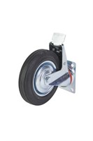 Колесо поворотное резина SCb 80 200 мм с тормозом (F) 1001720