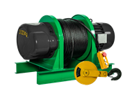 Лебедка электрическая KCD 1500/3000 кг,  70/35 м 380В 136
