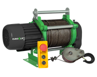 Лебедка электрическая KCD 300/600 кг, 70/35 м 220В 440