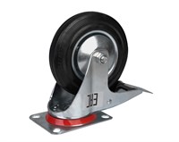 Большегрузное колесо обрезиненное euro-lift поворотное, с тормозом, г/п 200кг (200*50,0 мм) 899