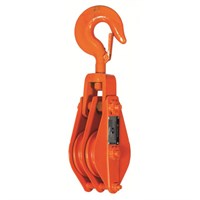 Блок шкивовый двухрольный с крюком 5 т, D каната 12 - 15 мм, СибТаль 17379