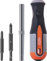750106 Отвертка стержневая 6 в 1 ROUND GRIP 1/4",5/16"DR, SL5,6, PH1,2 83743