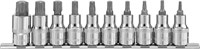 912910 Набор насадок торцевых 1/2"DR с вставками-битами TORX® на держателе, T20-T70, 55 мм, 10 предметов 105480